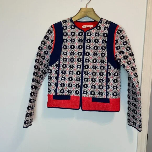 TORY BURCH Rainford Floral Quilted Quilt Coat Jacket \ 2